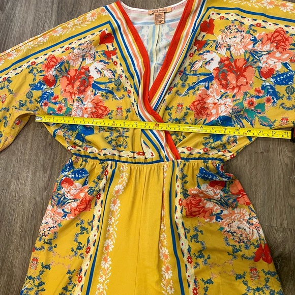Flying Tomato Yellow Boho Printed Jumpsuit - Picture 6 of 12